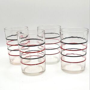 Vintage Hazel Atlas Juice Glasses, Set Of 4, 5oz